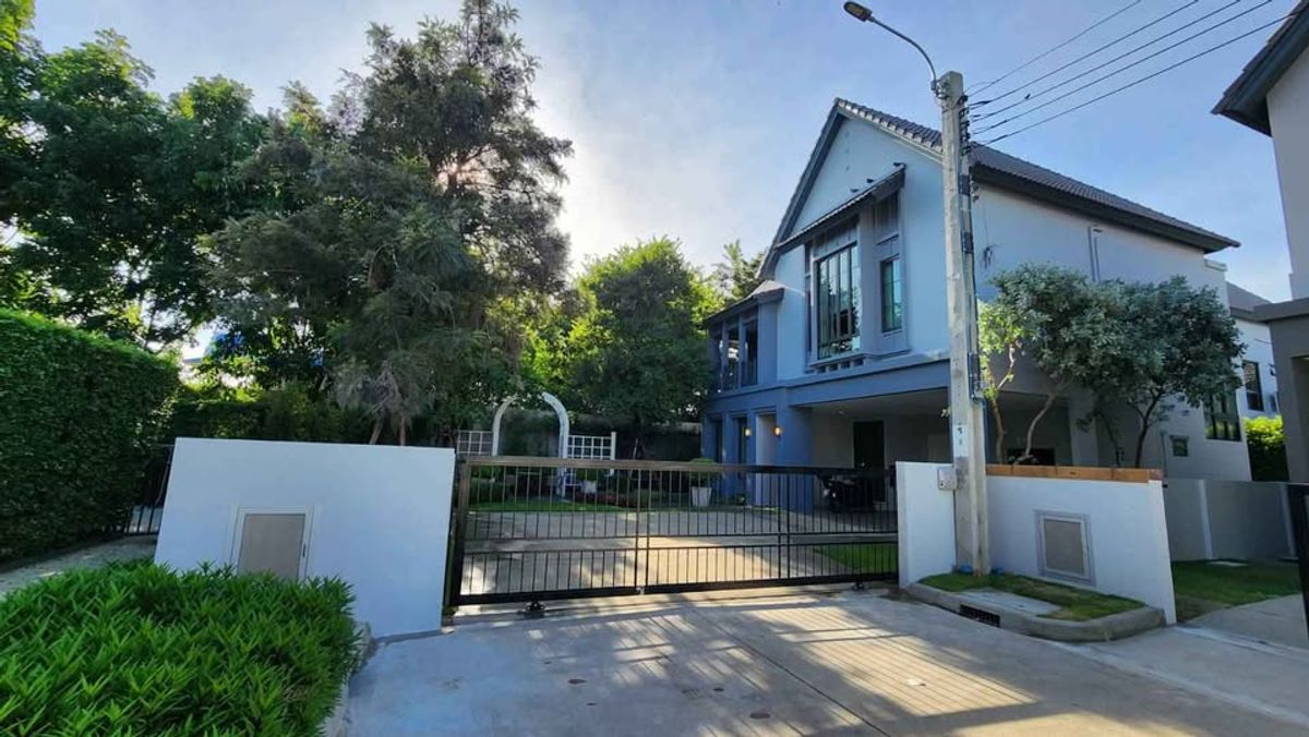 HouseRama 2, Bang Khun Thian : Rent or sell Saran Siri Rama 2, Soi Wat Yai Rom, near Rung Arun School 2 -storey detached house, 4 bedrooms, 3 bathrooms, additional 1 housekeeper