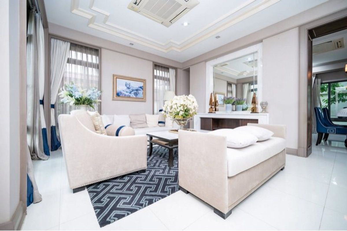 ขายบ้านนวมินทร์ รามอินทรา : 135.6ตรว 5นอน5น้ำ บ้านเดี่ยว 2 ชั้น มัณฑนา เลค วัชรพล สุขาภิบาล 5