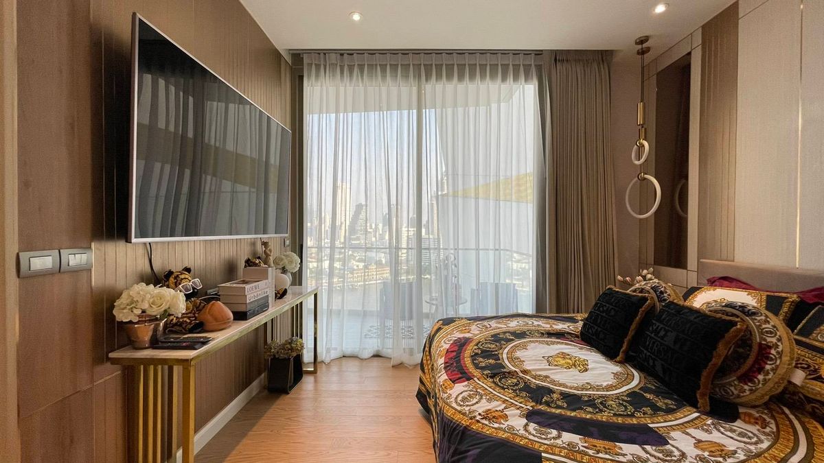 ให้เช่าคอนโดวงเวียนใหญ่ เจริญนคร : 🌿 ✨ Magnolias Waterfront Residences  ✨🌿 2 Bed 2 Bath, Rental 130,000 Baht 