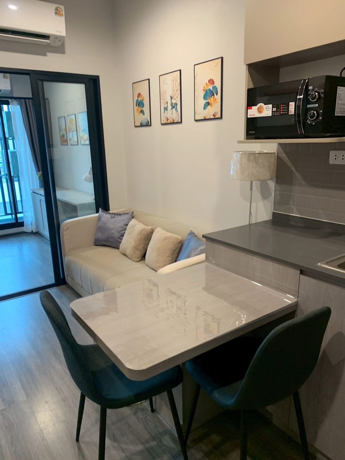 For RentCondoSeri Thai, Ramkhamhaeng Nida : For rent ✨ Ideo Ramkhamhaeng - Lam Sali Station ✨ Fully furnished and equipped, near MRT Lam Sali