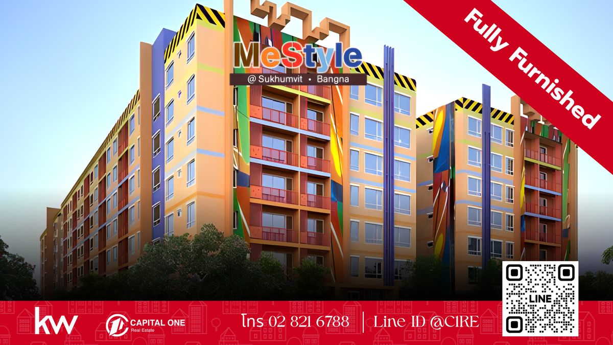 For RentCondoBangna, Bearing, Lasalle : 🛋️ Beautiful room! New room Mestyle Sukhumvit -Bang Na, only 20,000 baht/month, 2 bedrooms 🏙️