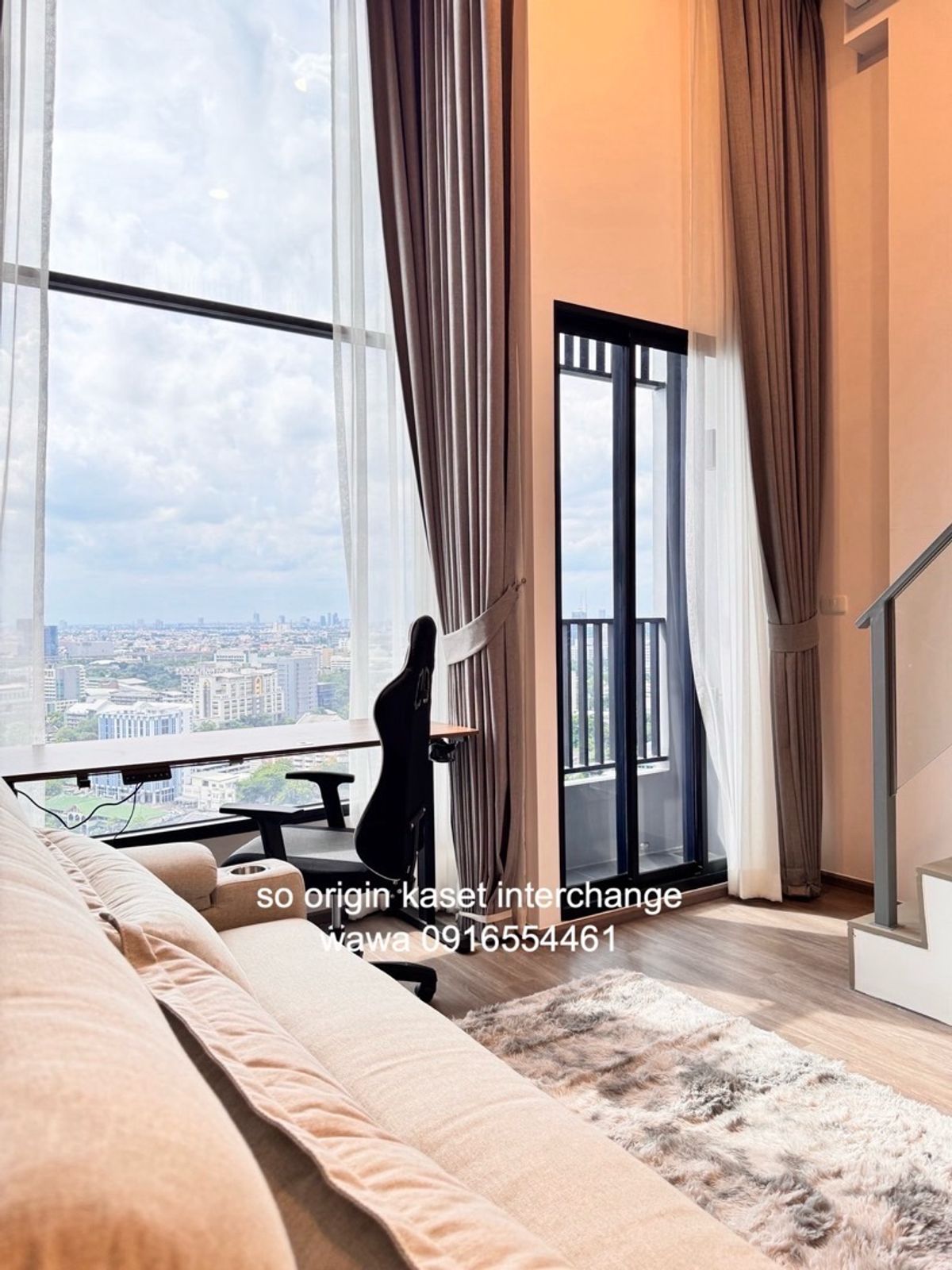 For RentCondoKasetsart, Ratchayothin : Very high floor, the most beautiful view