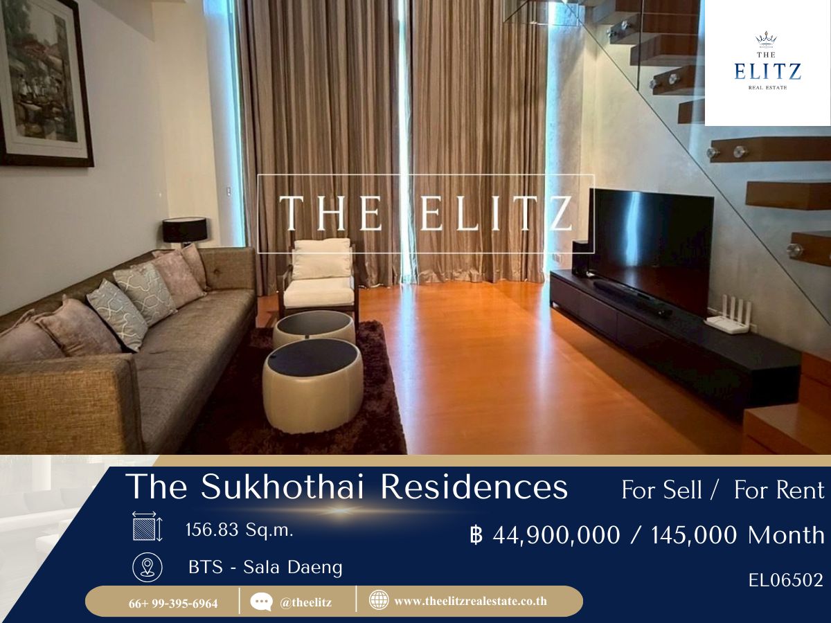 คอนโดสาทร นราธิวาส : ✨ A Rare Collection at The Sukhothai Residences Both Sale & Rent Opportunities 💖