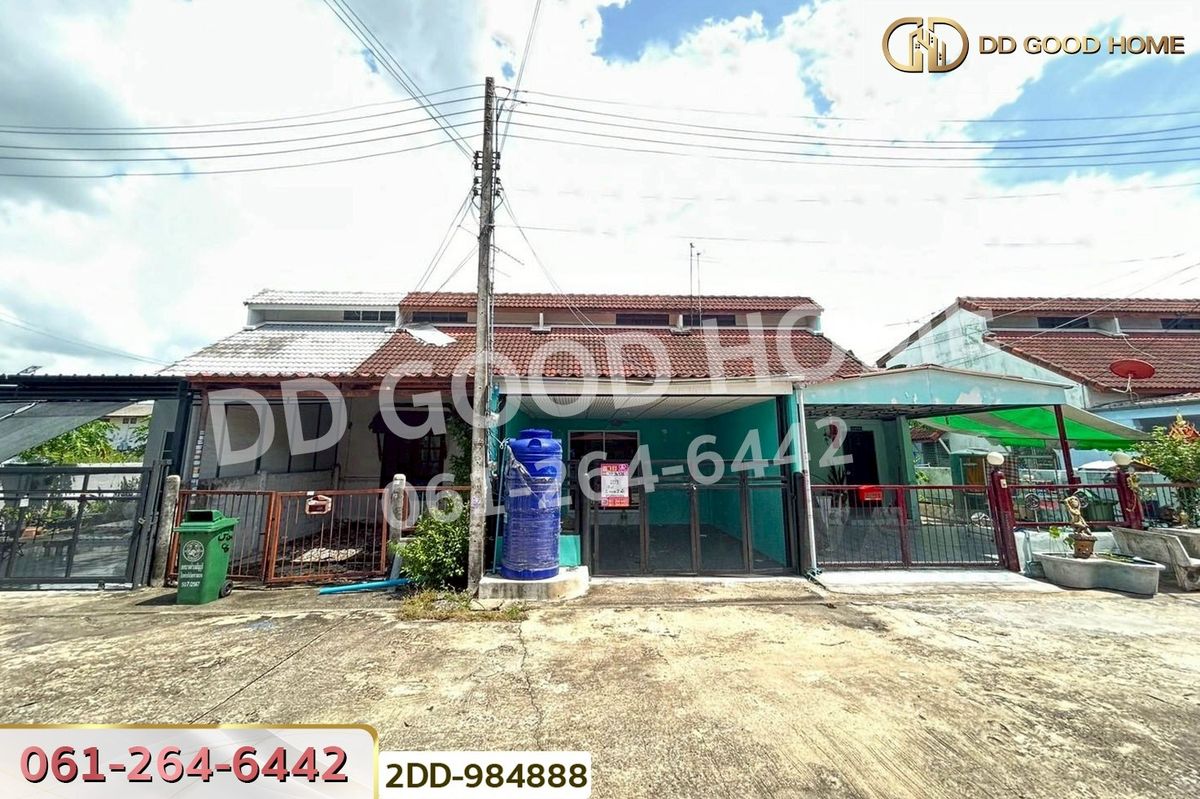 TownhomePathum Thani,Rangsit, Thammasat : 2DD-984888 Townhouse in Taradonburi Village, Pathum Thani, near Lotus Rangsit Khlong 7