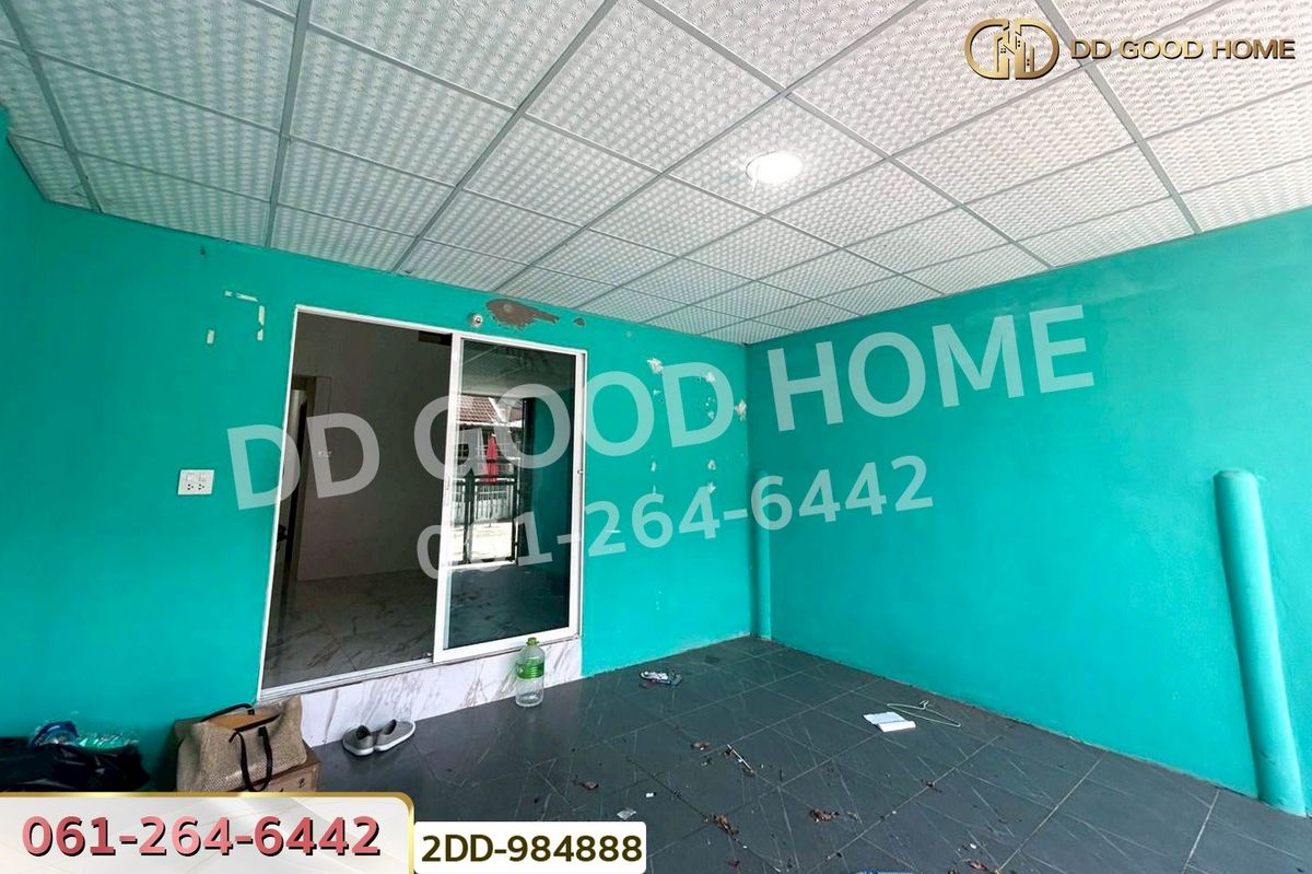 TownhomePathum Thani,Rangsit, Thammasat : 2DD-984888 Townhouse in Taradonburi Village, Pathum Thani, near Lotus Rangsit Khlong 7