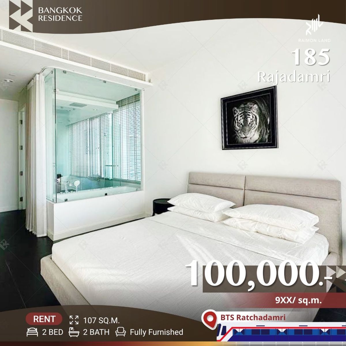 ให้เช่าคอนโดวิทยุ ชิดลม หลังสวน : Stunning Corner Unit ✨at 𝟏𝟖𝟓 𝐑𝐚𝐣𝐚𝐝𝐚𝐦𝐫𝐢 – 𝐒𝐩𝐨𝐫𝐭 𝐂𝐥𝐮𝐛 𝐕𝐢𝐞𝐰𝐬 & 𝐍𝐞𝐰𝐥𝐲 𝐑𝐞𝐧𝐨𝐯𝐚𝐭𝐞𝐝 𝐔𝐧𝐢𝐭 🌿 ใกล้ BTS ราชดำริ
