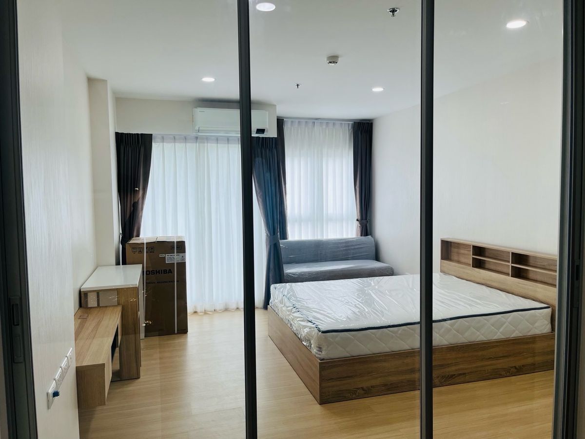 ให้เช่าคอนโดสมุทรปราการ สำโรง : ✨ห้องใหม่ 31 ตรม ชั้น32 ✨ห้องหายาก mini One Bed สวย สะอาด  วิวแม่น้ำ ติดรถไฟฟ้า มีเครื่องดูดควันในครัว Digital Doorlock ระบบ Key Card เฟอร์ + เครื่องใช้ไฟฟ้าครบ

