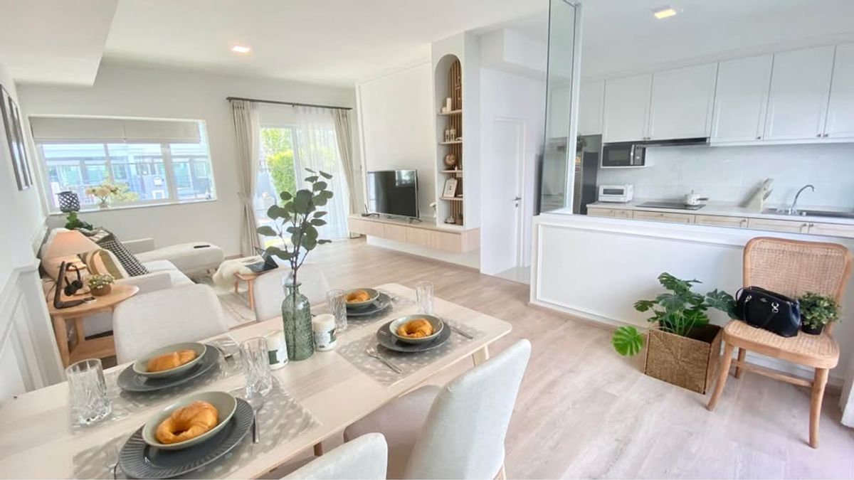 TownhomeBangna, Bearing, Lasalle : K-6500 for rent/quick sale! Townhome, Indy, Bang Na Ramkhamhaeng 2, ready