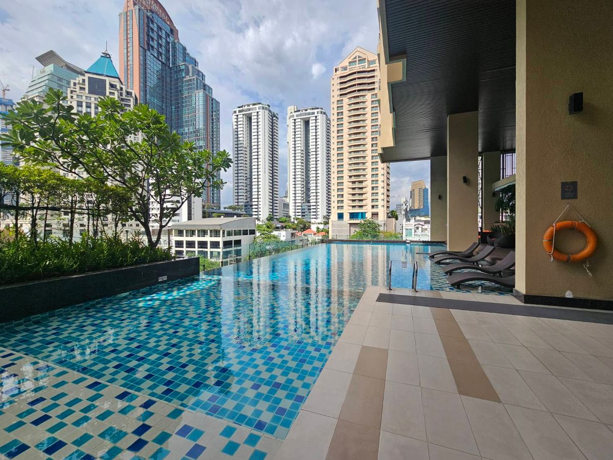 For RentCondoSathorn, Narathiwat : Beautiful room, beautiful city view, 1 bedroom rental, 1 bathroom, Supalai Eli, Sathorn, Suan Phlu