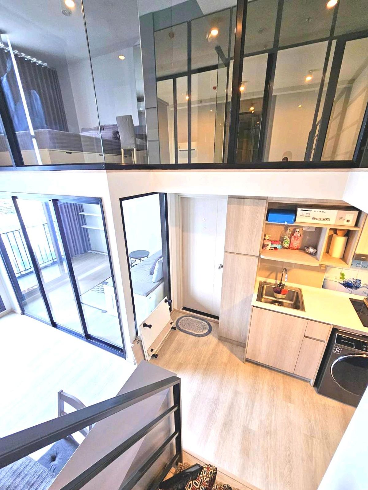 For RentCondoPinklao, Charansanitwong : 🏙️ Rent a new room, 2 floors, beautiful decorated, river view @Ideoch70, fir, built-in. Electricity.