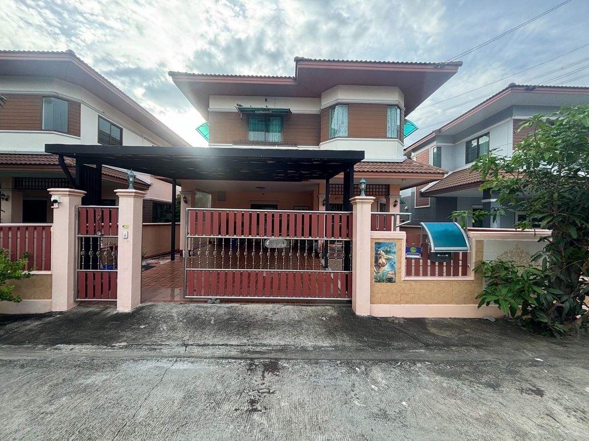 For SaleHouseNonthaburi, Bang Yai, Bangbuathong : 2 storey detached house for sale, 54 sq.w., Fueng Suk Village 4, Bang Bua Thong, beautifully decorated, ready to move in immediately