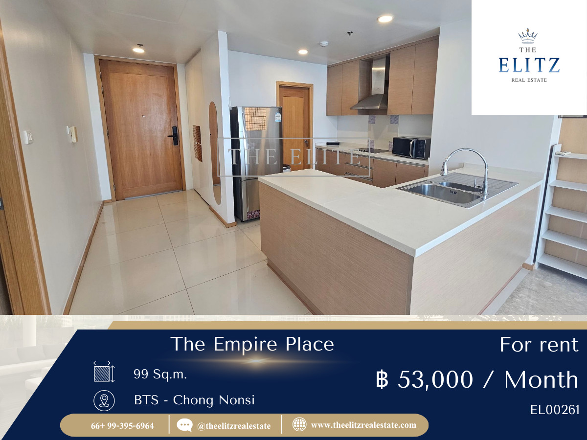 ให้เช่าคอนโดสาทร นราธิวาส : ✨ Luxury Living at The Empire Place | High-End Condo for Rent with Exceptional Convenience 💖