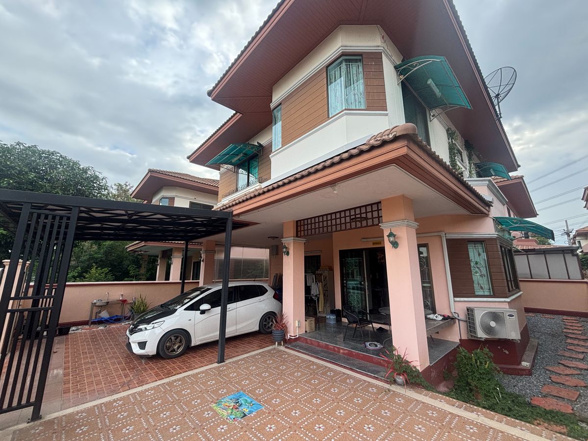 For SaleHouseNonthaburi, Bang Yai, Bangbuathong : 2 storey detached house for sale, 54 sq.w., Fueng Suk Village 4, Bang Bua Thong, beautifully decorated, ready to move in immediately