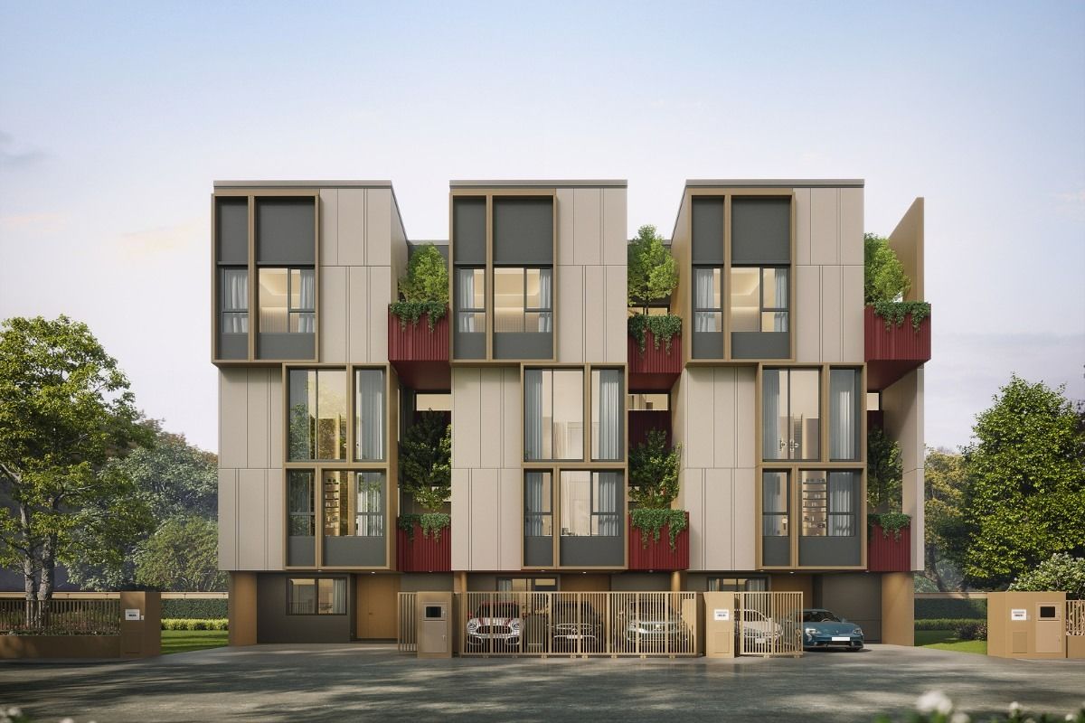 For SaleChokchai 4, Ladprao 71, Ladprao 48, : 🏛️Baan Klang Muang Classe Ratchada -Ladprao ✨ 35 -story townhome size 364 sq.m. 51.7 sq.w. | 4 bedrooms, 5 bathrooms, 3 parking spaces, starting 27.9 MB. Contact Tel.0922635410 (Earth)