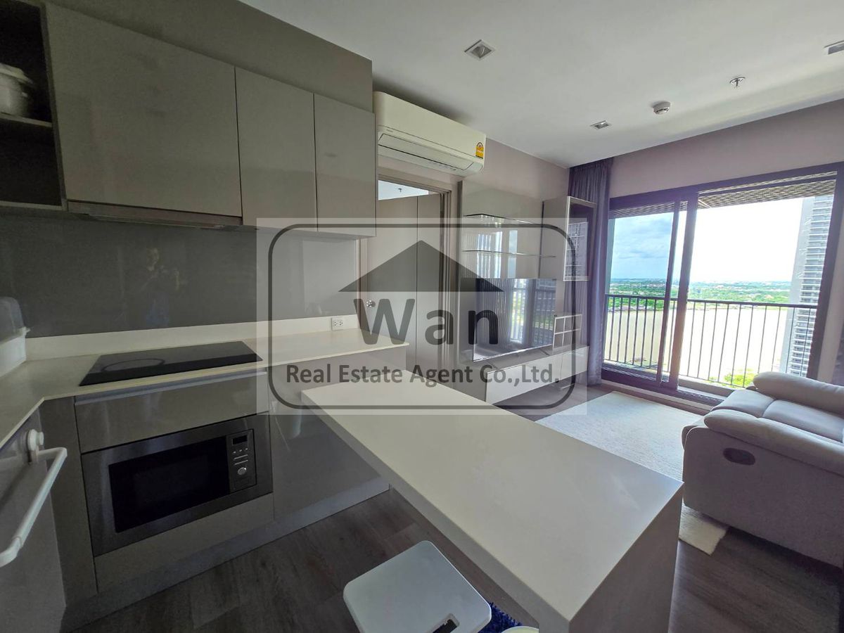 For RentCondoRattanathibet, Sanambinna : Rental of Politan Rive 2 bedrooms, adjacent to the river, 22nd floor, furniture, complete electrical appliances
