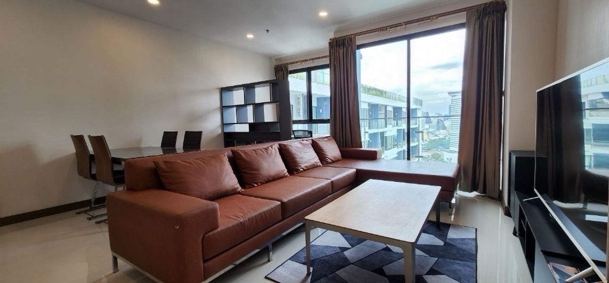 For RentCondoWongwianyai, Charoennakor : 🌟 Luxurious Penthouse for rent, Supalai Premier, Charoen Nakhon, 2 bedrooms, 2 bathrooms 
 📍 Only 400 meters from ICONSIAM | Near BTS Khlong San 100 meters | Beautiful view, 25th floor, Fully furnised