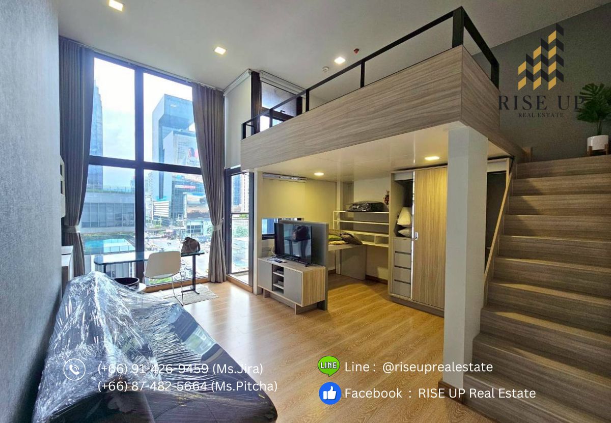 For RentCondoRama9, Petchburi, RCA : Condo for rent 📣Chewathai Residence Asoke, 1 Bedroom , 1 Bathroom , 30 sq. m. , 20,000 Baht/Month🔥🔥