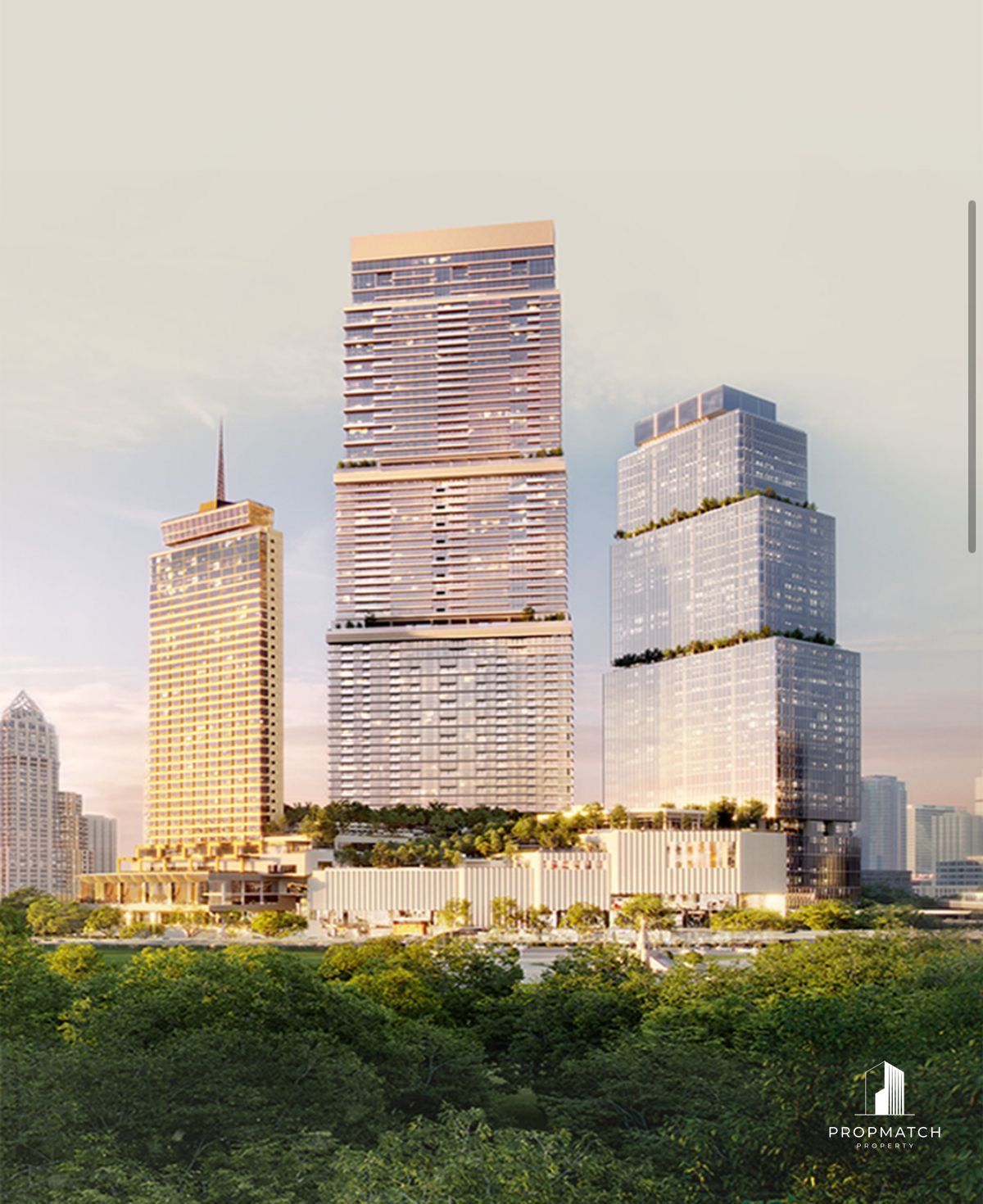 For SaleCondoSilom, Saladaeng, Bangrak : ✨flash deal ✨Dusit Residences and Dusit Parkside (2Bed 2Bath 85.25SQM) Ready! Only 28,900,000 baht Tel.0981315848 @PropMatch