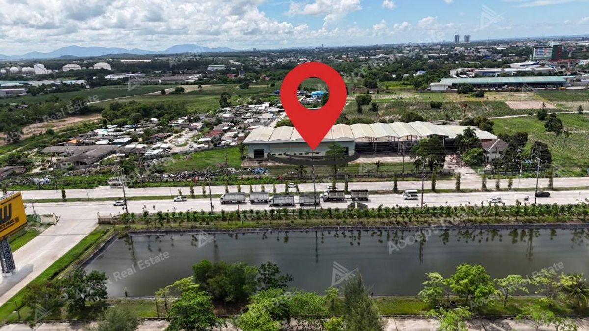 ขายโกดังระยอง : ขายที่ดินพร้อมโกดัง ทำเลศักยภาพสูง มาบตาพุด ระยอง 12-3-17.8 ไร่