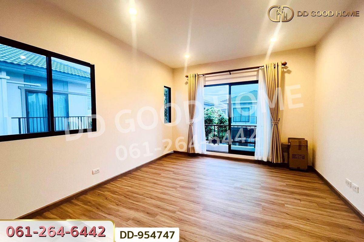 For SaleHousePathum Thani,Rangsit, Thammasat : DD-954747 Passorn Donmuang-Dhupatemee Semi-Detached House, Lam Luk Ka, near Boriboon Silp Rangsit School