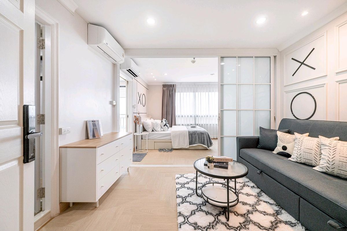 For SaleCondoRama3 (Riverside),Satupadit : 《River view》 Freeon ❤️❤️❤️ Ready to live in Lumpini Place Chao Phraya Narathiwat, the whole room