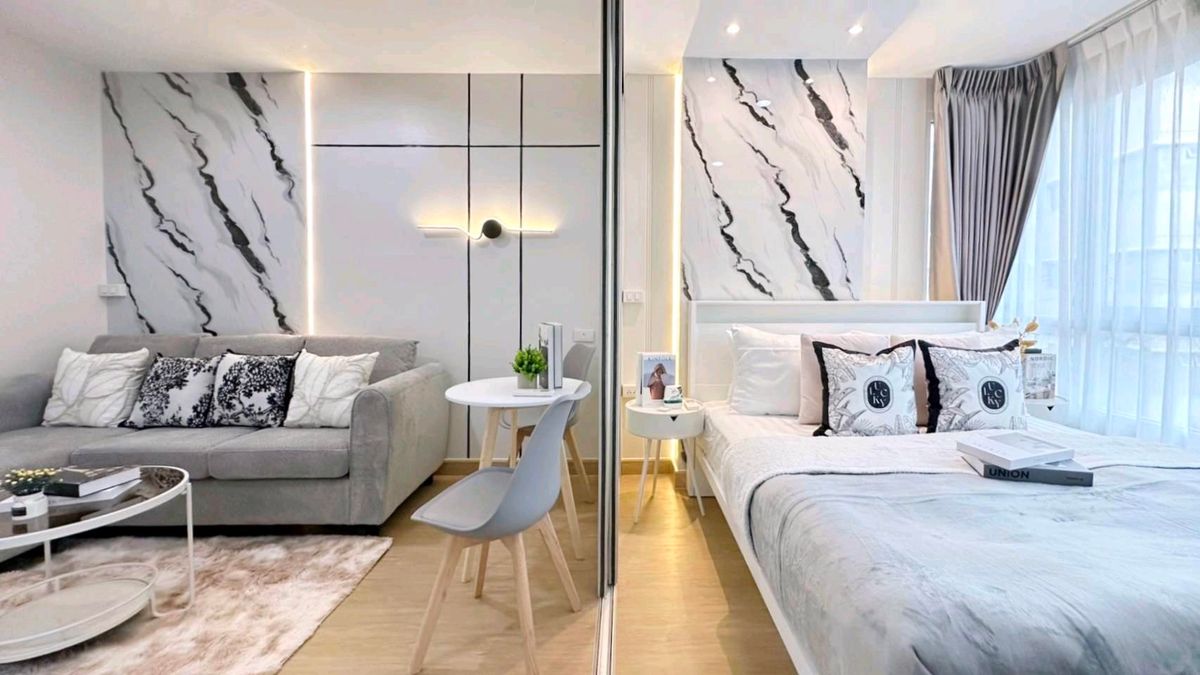 For SaleCondoKasetsart, Ratchayothin : 🌳 Good condo, location in the center of the city near Plaza Lagoon, worth more than anyone else! 🏢 Double U Condominium Ladprao-Wang Hin 🌳