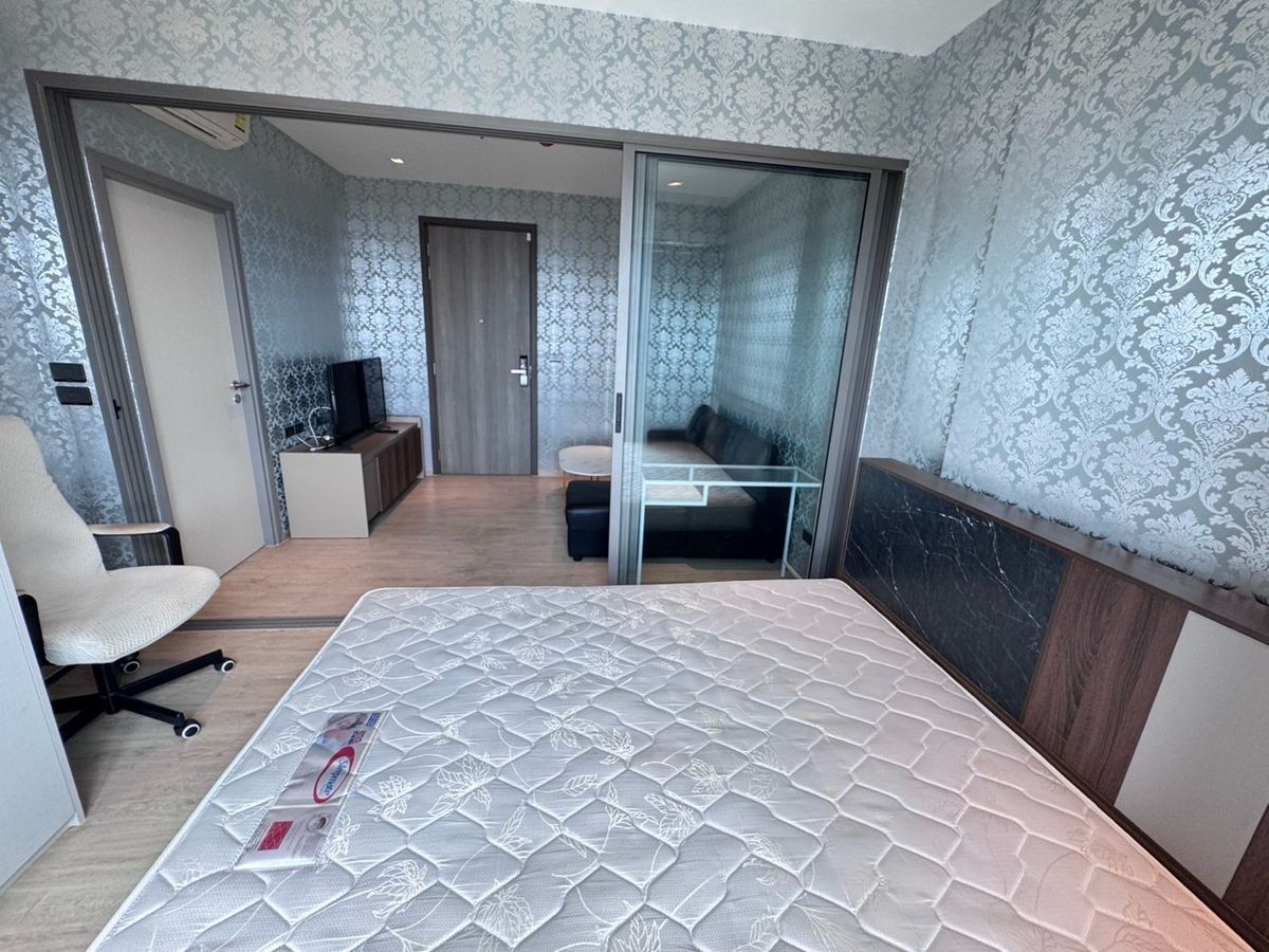 CondoThaphra, Talat Phlu, Wutthakat : 🚅W0663 Condo for Rental Wisdem Ratchada-Tha Phra 📞 Contact: 092-666-5617 (Jedt)