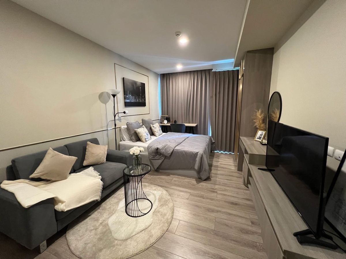 For RentCondoBangna, Bearing, Lasalle : ☑️ available for rent  Knightbridge Collage Condo Sukhumvit 107 ☑️ Beautiful room 12,000/month