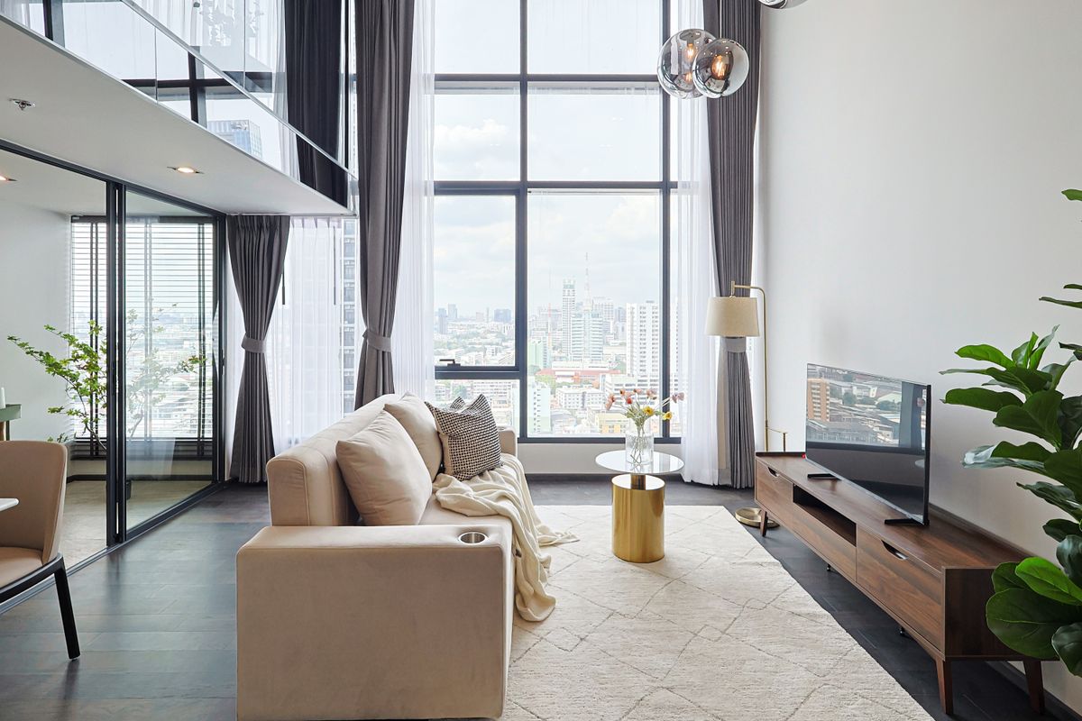 ให้เช่าคอนโดราชเทวี พญาไท : ให้เช่า ห้อง Loft ห้องใหญ่ที่สุดในโครงการ Conner Ratchathewi ชั้น 15 ขนาด 61 ตร.ม.