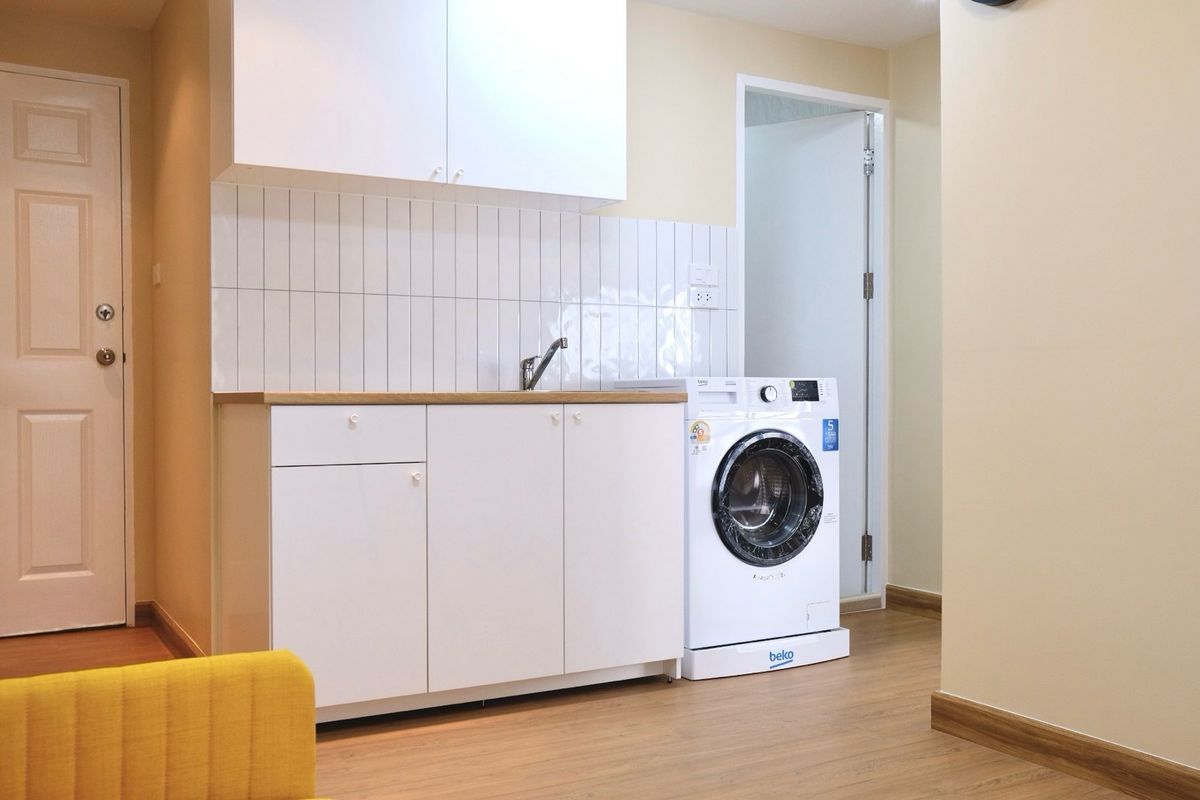 For SaleCondoSeri Thai, Ramkhamhaeng Nida : Condo Assikan, Building 14 Room 40 sqm. 2 bedrooms, 1 room, 1 living room, price 1.6 million