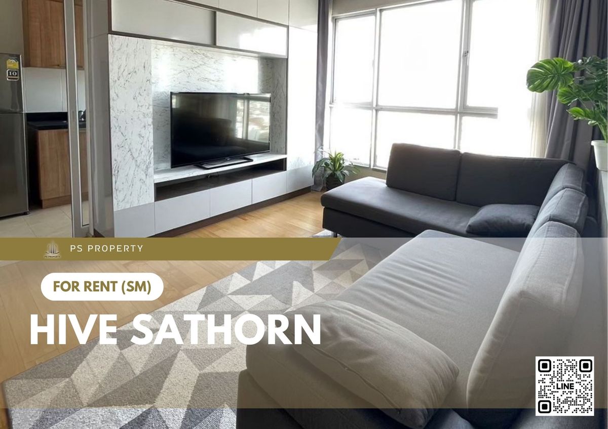 For RentCondoWongwianyai, Charoennakor : For rent ✨ Hive Sathorn ✨ 2 bedrooms, 2 bathrooms, fully furnished and equipped, near BTS Krung Thonburi