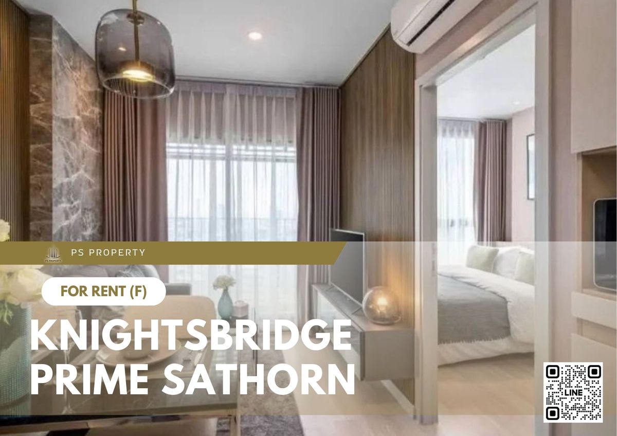 ให้เช่าคอนโดสาทร นราธิวาส : ให้เช่า 📍 Knightsbridge Prime Sathorn 📍 เฟอร์นิเจอร์ และ เครื่องใช้ไฟฟ้าครบ ใกล้ BTS ช่องนนทรี
