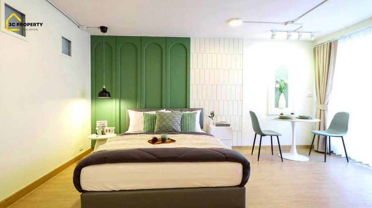 For SaleCondoLadprao101, Happy Land, The Mall Bang Kapi : Condo for sale, Living Place Ladprao 140, Size 33 square meters, Building 1, Floor 6, with full furniture, Khlong Chan Subdistrict, Bang Kapi District, Bangkok