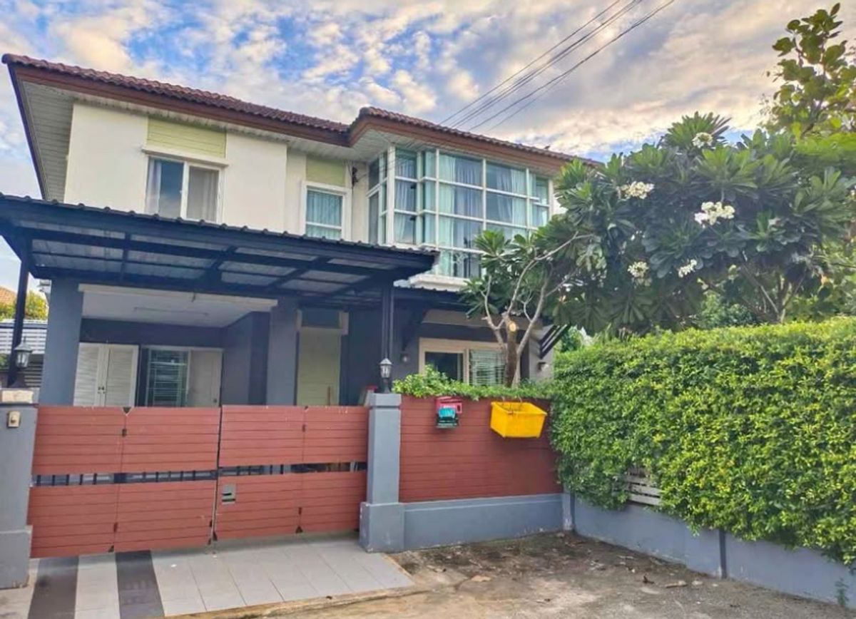 For RentHouseNonthaburi, Bang Yai, Bangbuathong : Rent a detached house Pruksa Village Village, 5 newly composed Near Central Westgate