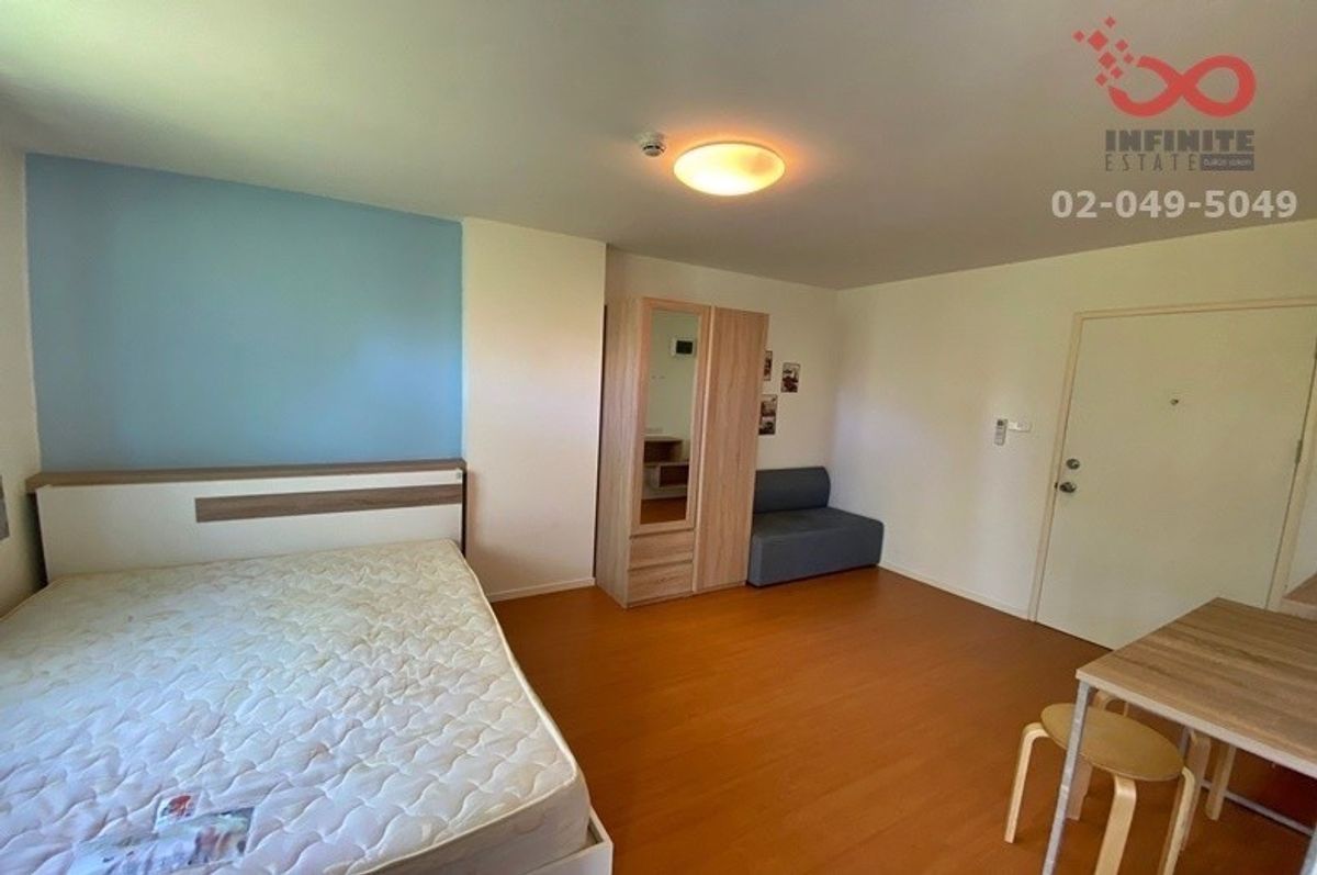 For SaleCondoSamut Prakan,Samrong : Lumphini Mix Thepharak -Srinakarin 21 sqm. Floor 1 | Garden view near the train