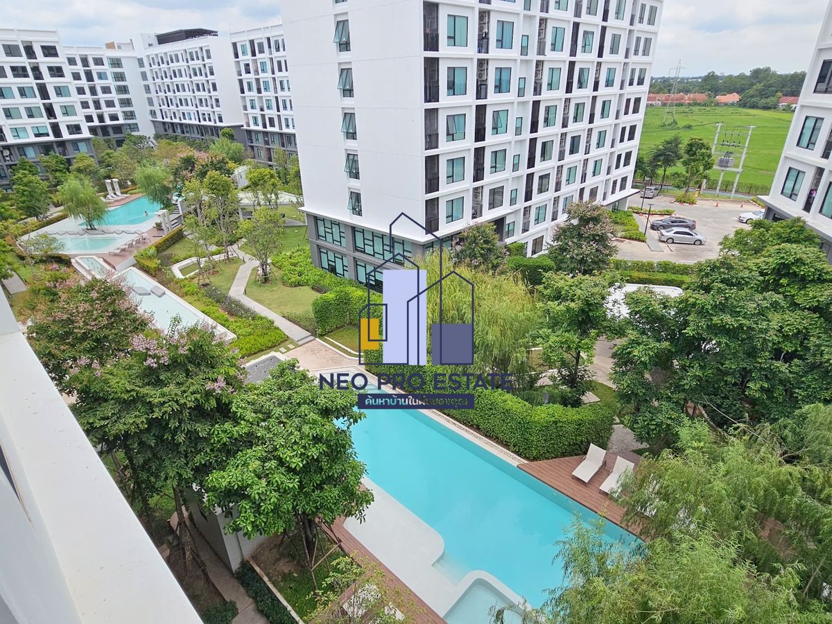 ให้เช่าคอนโดขอนแก่น : คอนโดให้เช่า หลังมหาวิทยาลัยขอนแก่น – Chatpetch Park Condo ฉัตรเพชร ปาร์ค คอนโด วิวสระว่ายน้ำ ทิศเหนือ