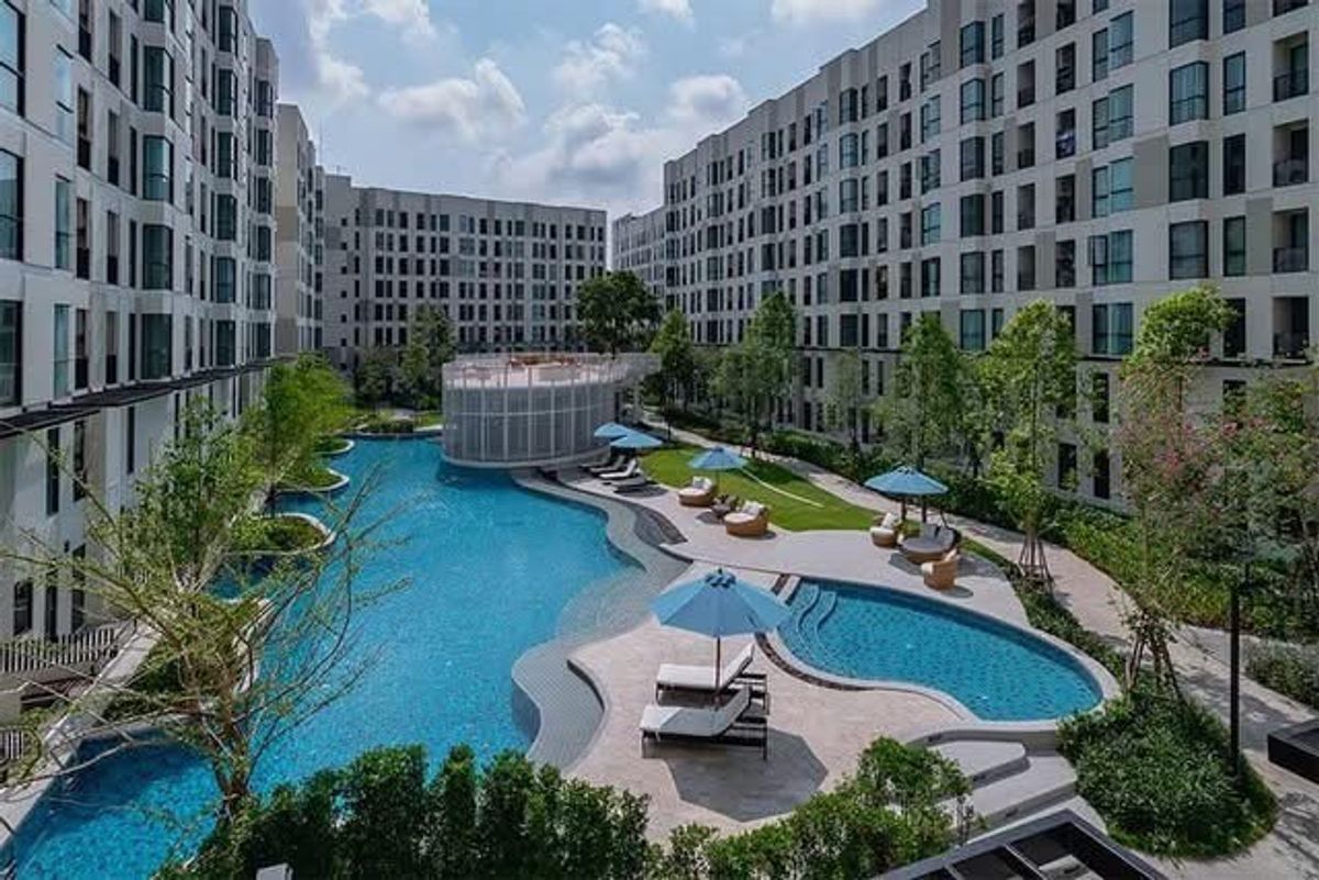 For SaleCondoBangna, Bearing, Lasalle : 🌟unio Sukhumvit 72 (Unio Sukhumvit 72) Resort style condo near BTS Bearing Like having a weather in the heart of the city to buy urgently 🚨