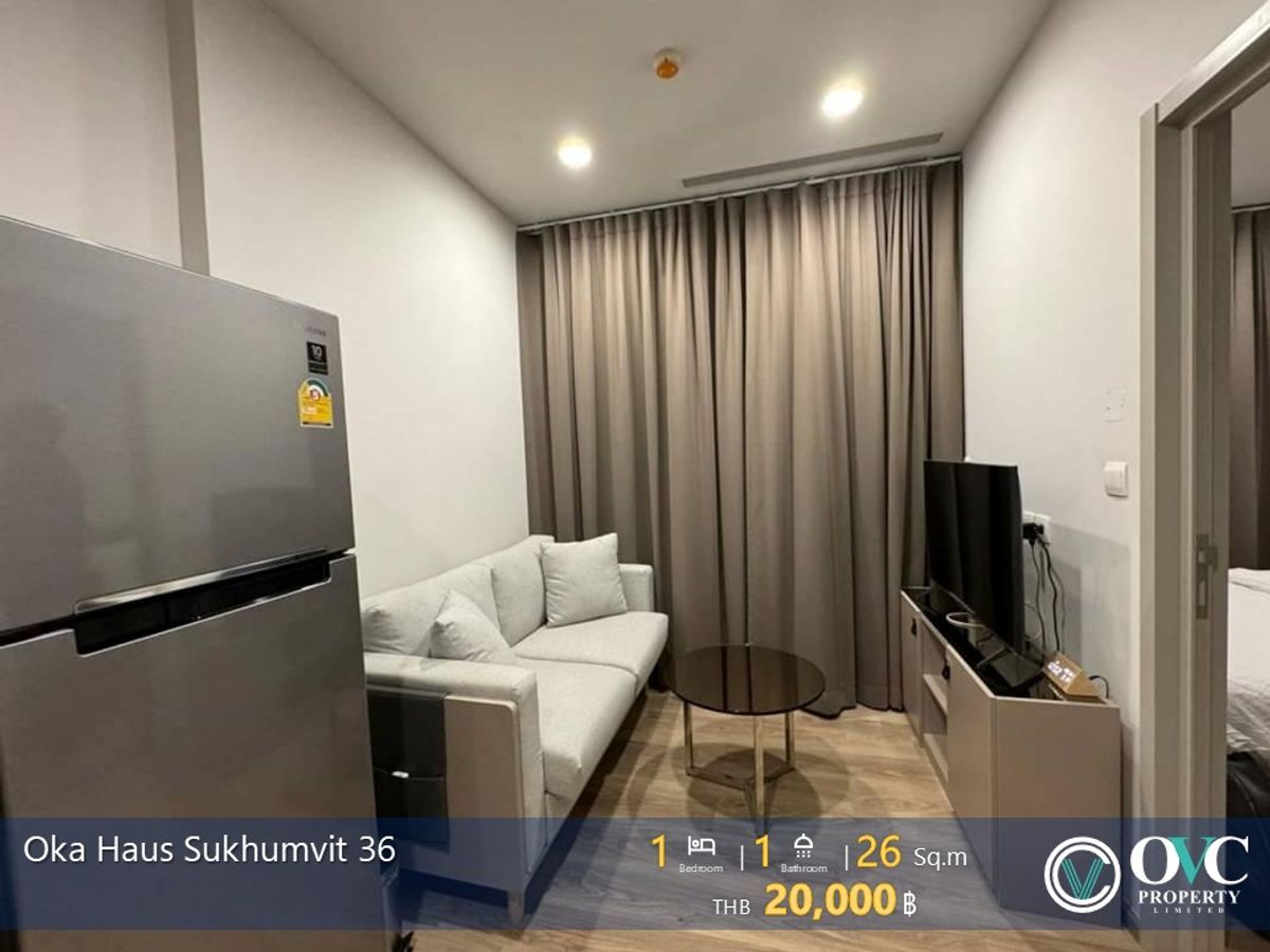 For RentCondoSukhumvit, Asoke, Thonglor : Ready for RENT@OKA HAUS Sukhumvit 36