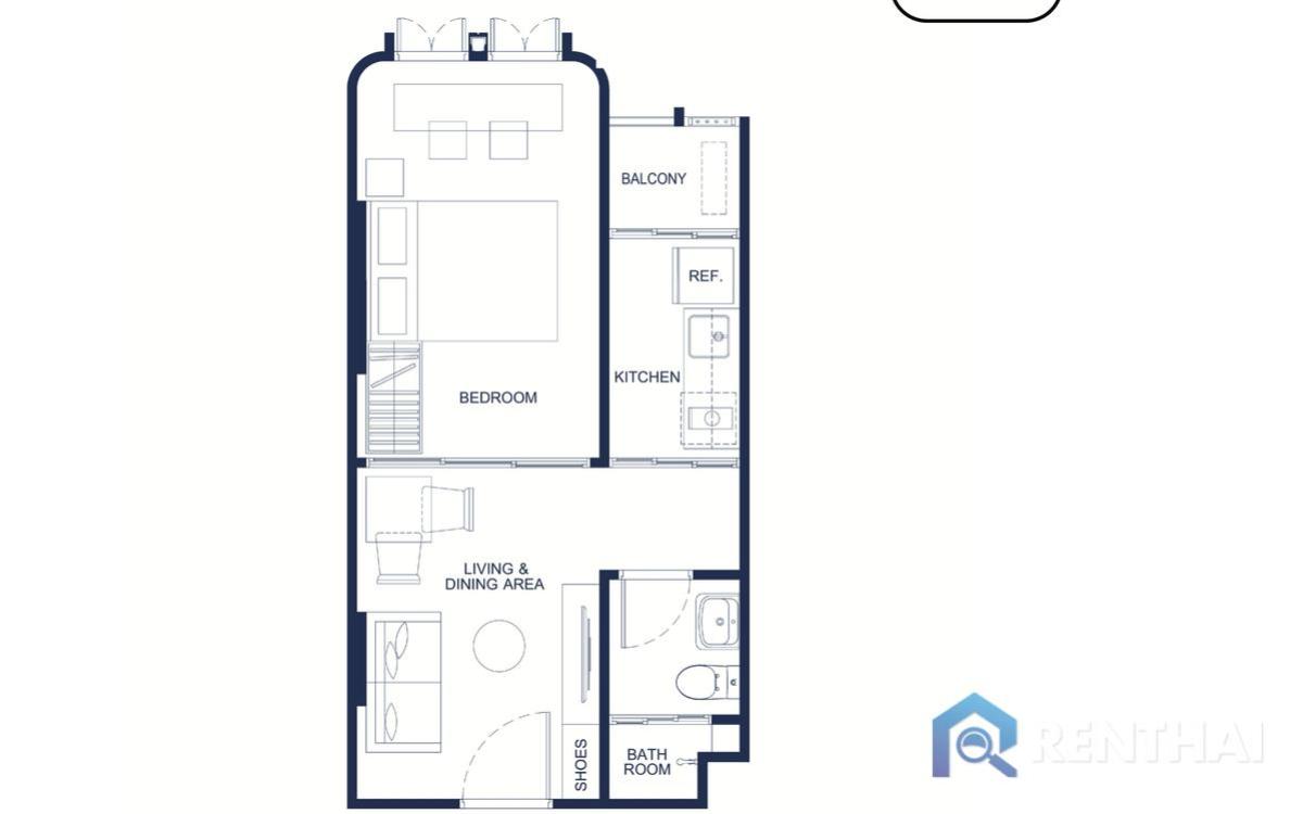 ขายคอนโดภูเก็ต : สำหรับ ขาย คอนโด 1 ห้องนอน ที่ THE BASE Bukit