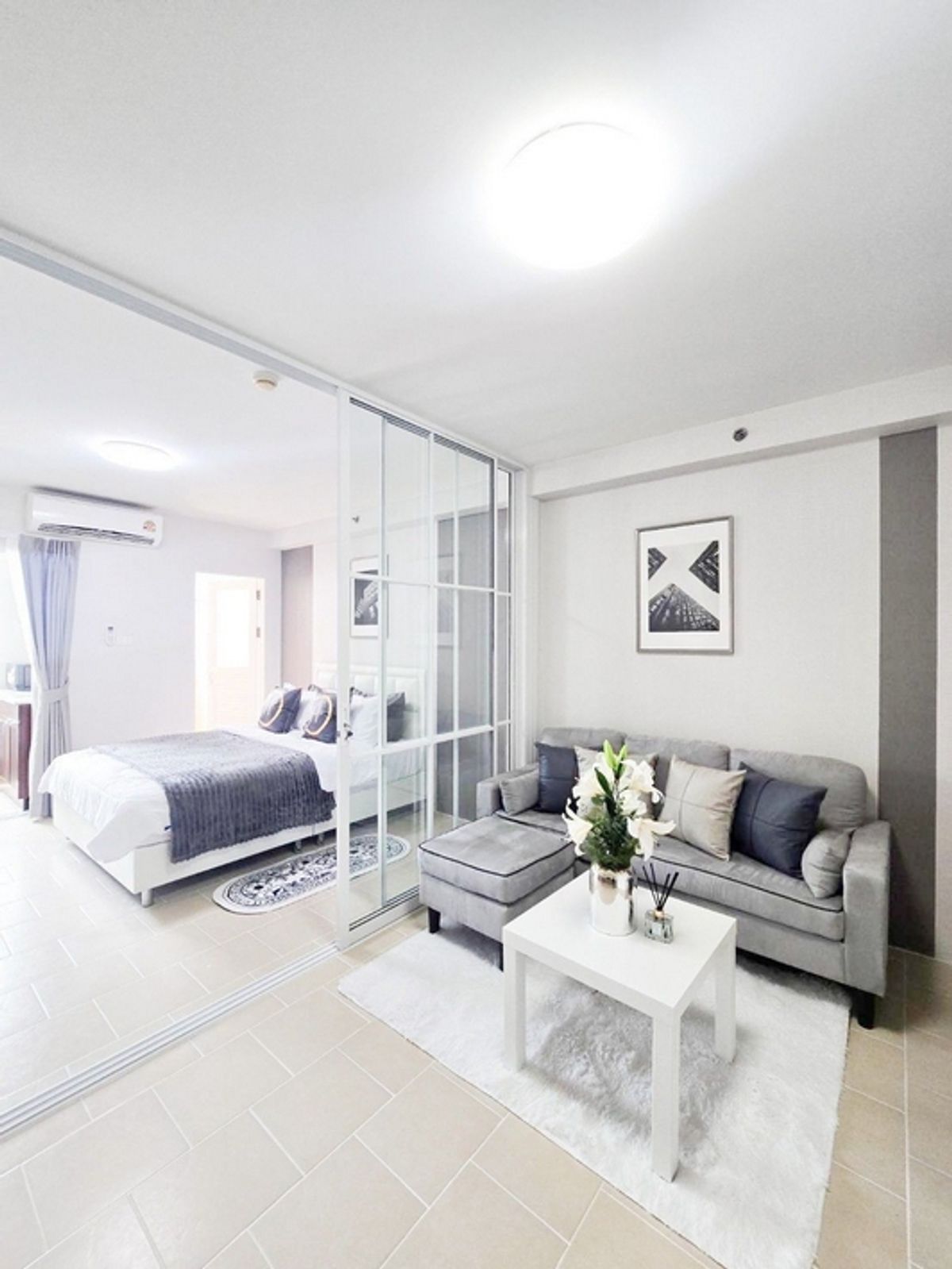 For SaleCondoThaphra, Talat Phlu, Wutthakat : Condo for sale, City Home, size 33 sqm, beautifully decorated with MRT, Tha Phra intersection