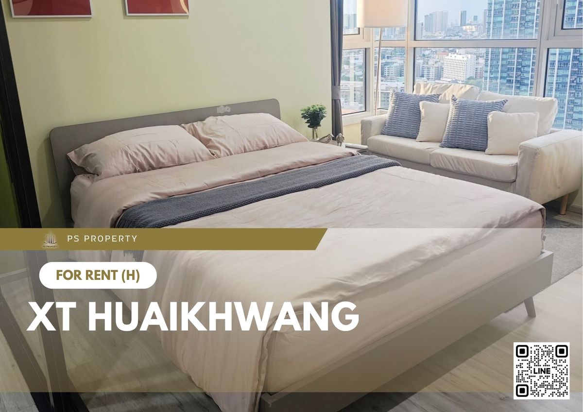 ให้เช่าคอนโดรัชดา ห้วยขวาง : ให้เช่า ✨ XT HUAIKHWANG ✨ ห้องแต่งครบ เฟอร์นิเจอร์ และ เครื่องใช้ไฟฟ้าครบ ใกล้ MRT ห้วยขวาง
