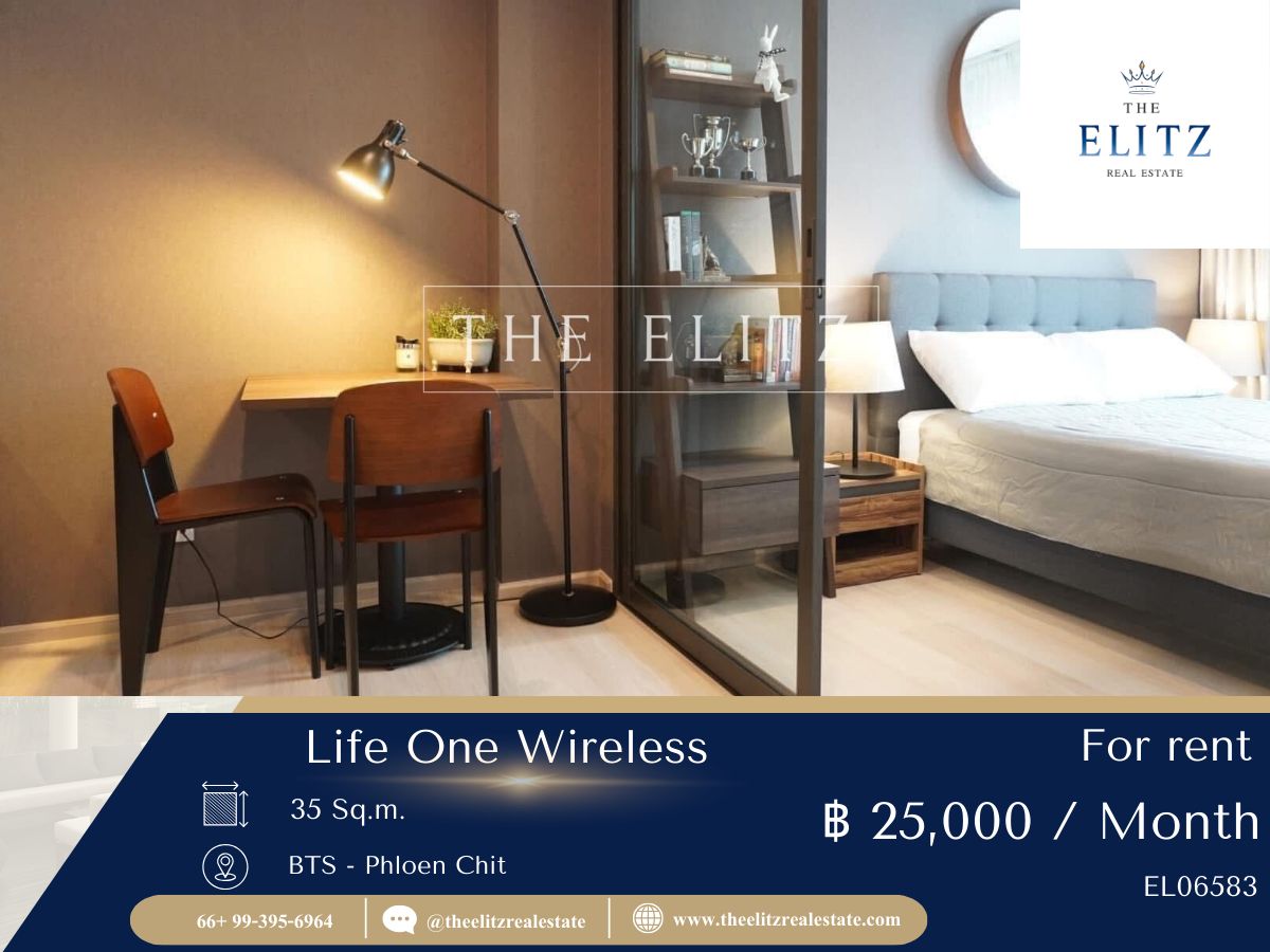 For RentCondoWitthayu, Chidlom, Langsuan, Ploenchit : ✨ Hot Deal !! Life One Wireless for Rent Rare Unit, Best Value 💖