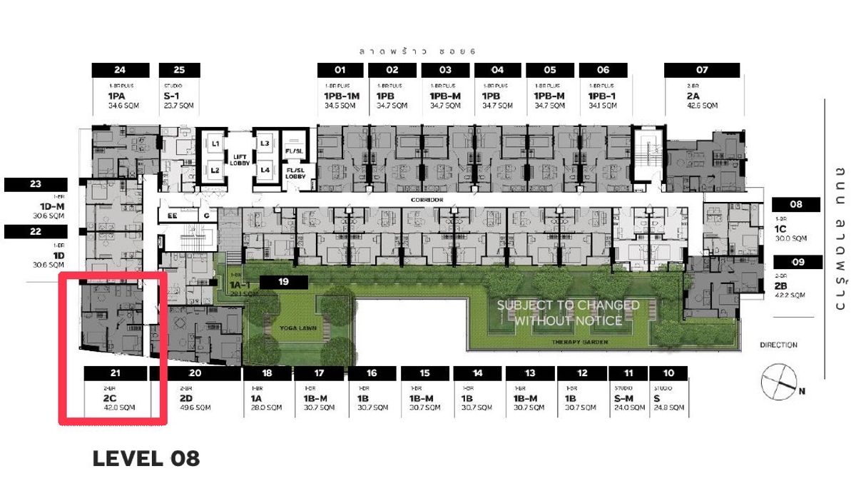 For SaleCondoLadprao, Central Ladprao : Animal raising condo near BTS/MRT five Lat Phrao Intersection