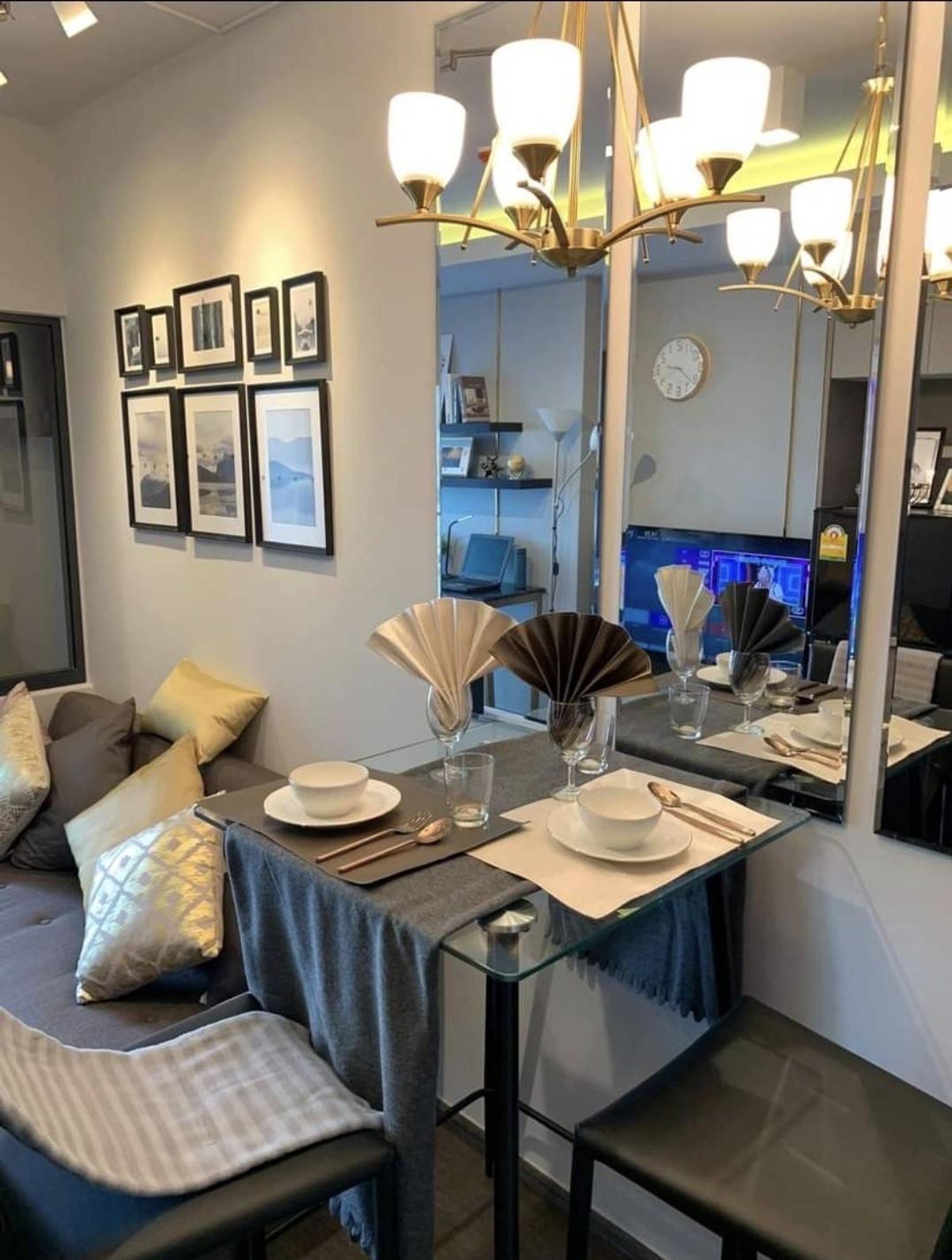 For RentCondoOnnut, Udomsuk : The built -in room is very beautiful, 1 bedroom rental, 1 bathroom, IDO Sukhumvit 93