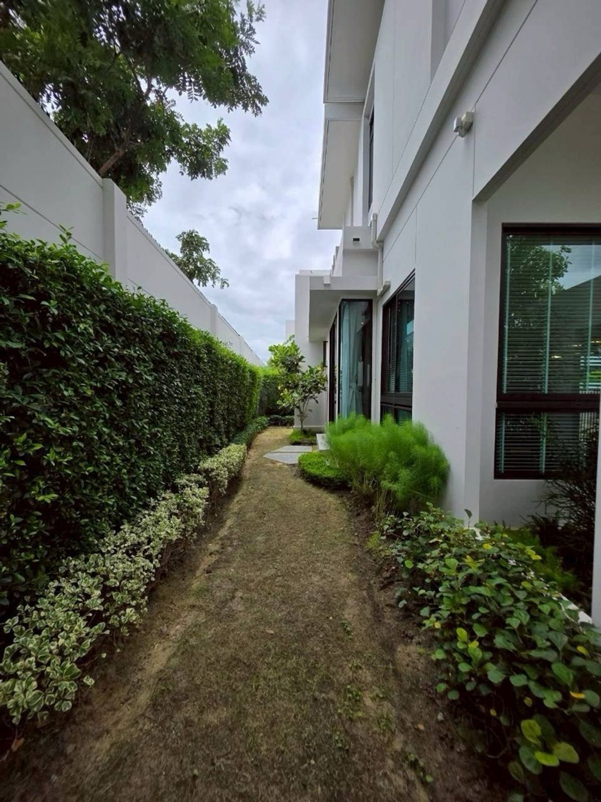 For RentHouseSamut Prakan,Samrong : Manthana Bangna Km. 15 | Beautiful new house, ready to be near the central garden.