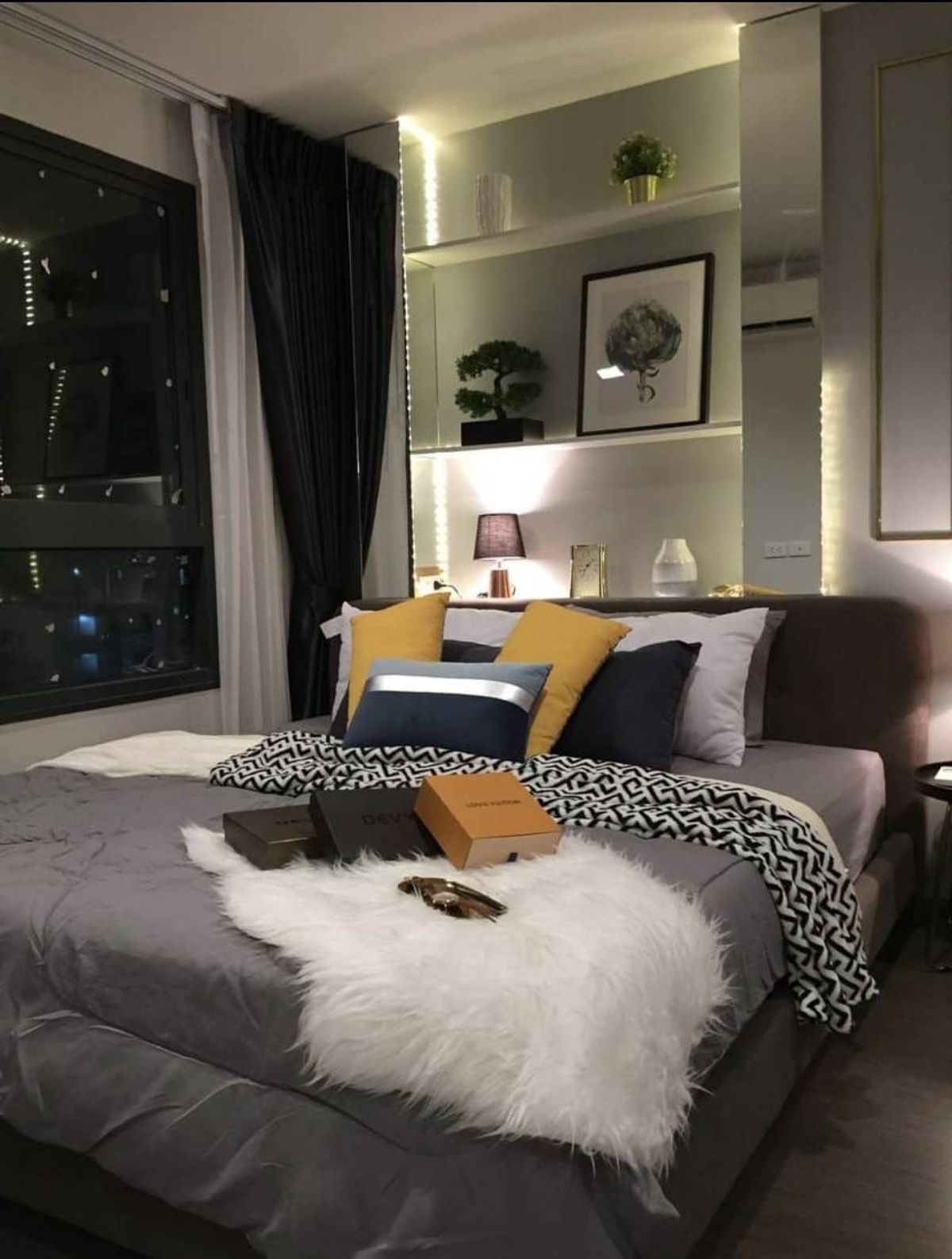 For RentCondoOnnut, Udomsuk : The built -in room is very beautiful, 1 bedroom rental, 1 bathroom, IDO Sukhumvit 93