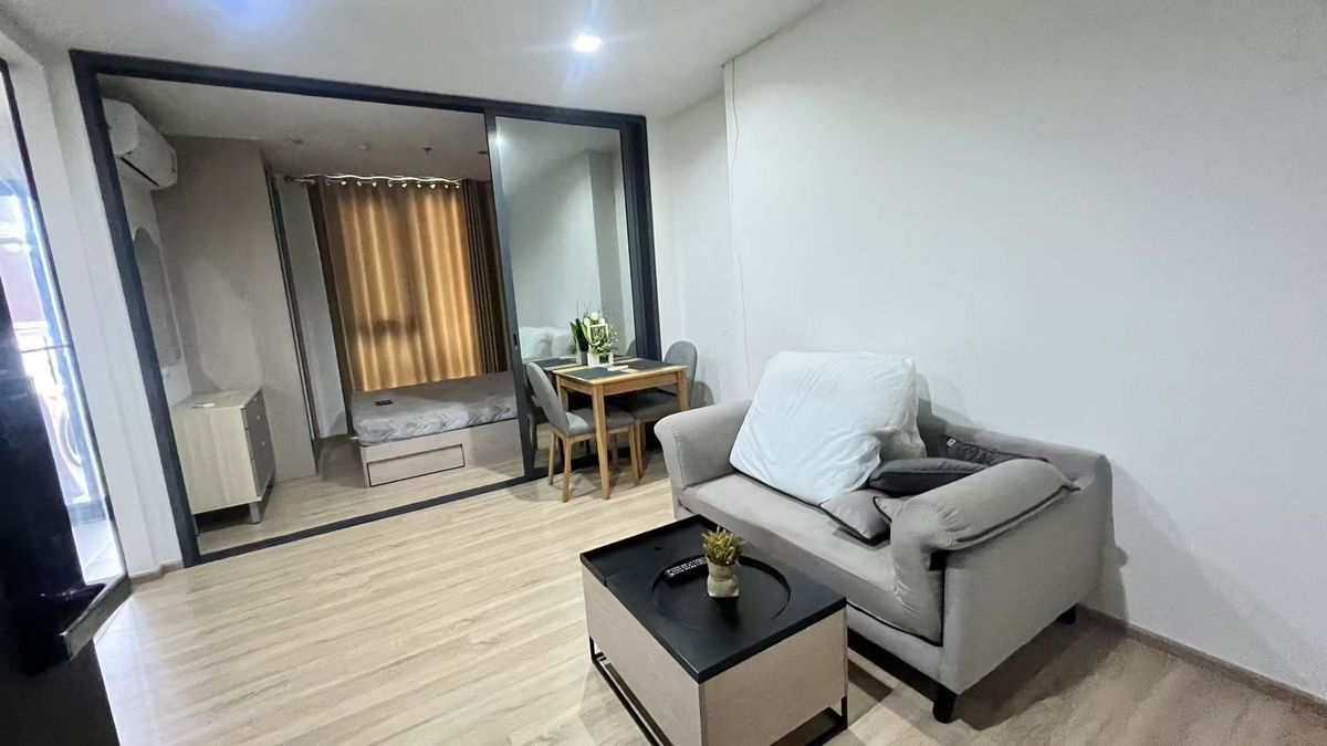For RentCondoRama9, Petchburi, RCA : The Base Garden Rama 9 condo for rent, fully furnished, nearby ARL Ramkhamhaeng ready to move in