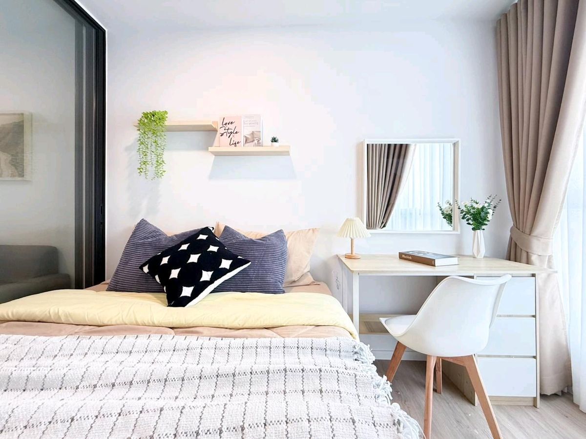 For RentCondoRatchadapisek, Huaikwang, Suttisan : Beautiful room at the cover ✨️ complete with complete ✨️atmoz Ratchada-Huai Khwang
