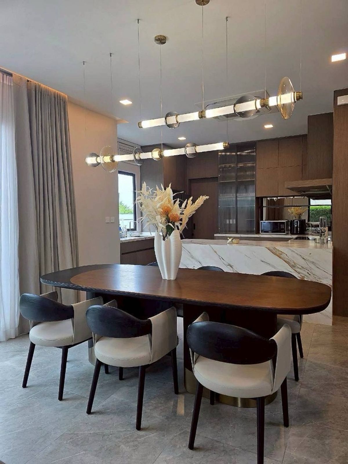 For RentHouseSamut Prakan,Samrong : Manthana Bangna Km. 15 | Beautiful new house, ready to be near the central garden.