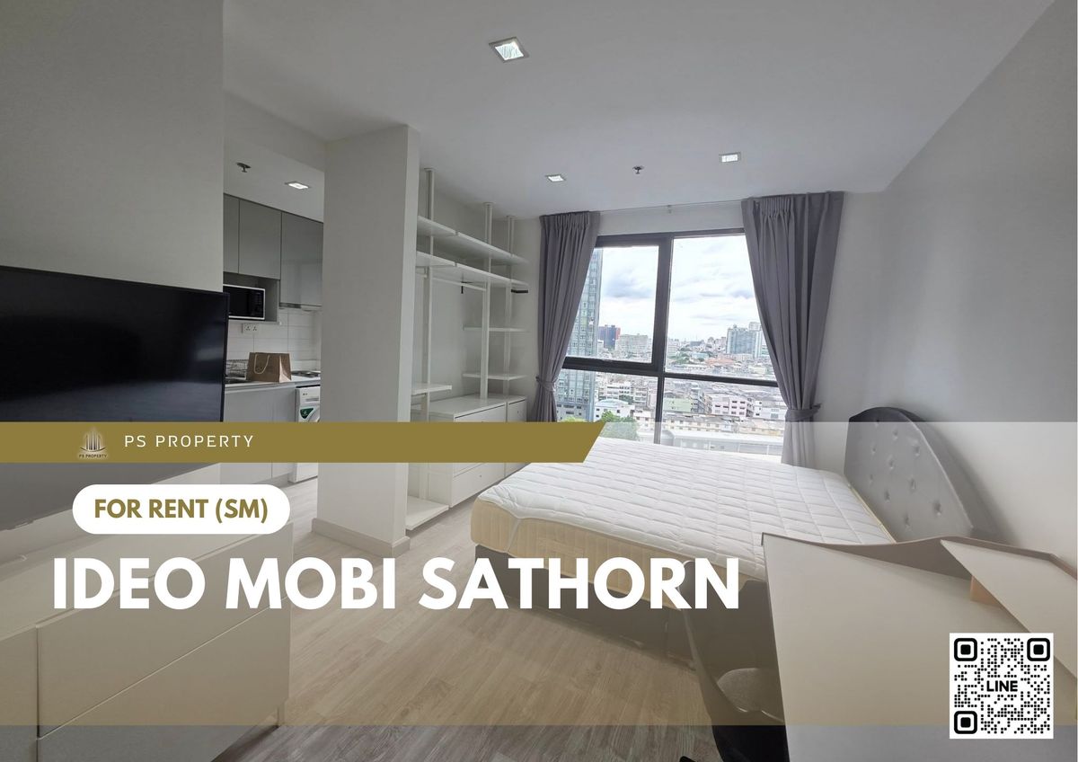 For RentCondoWongwianyai, Charoennakor : For rent 📍 IDEO Mobi Sathorn 📍 Fully furnished and equipped, near BTS Krung Thonburi